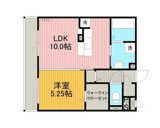 フローラ矢部【1階】の間取り
