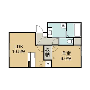 ウェルデンス東林間【1階】の間取り