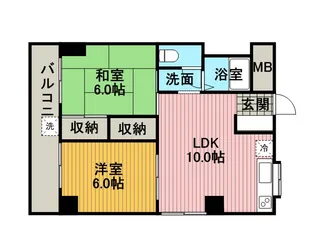 リエス中町【2階】の間取り