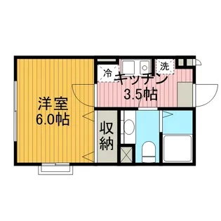 アパートメントK【1階】の間取り