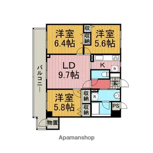 サザントゥリーⅡ【2階】の間取り