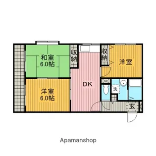 プランドール【403号室】の間取り