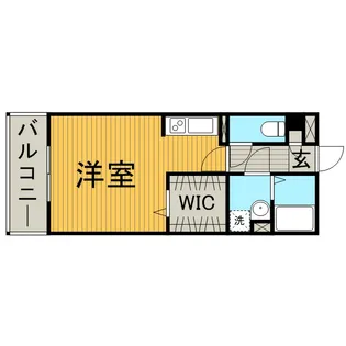 バリアント橋本【105号室】の間取り