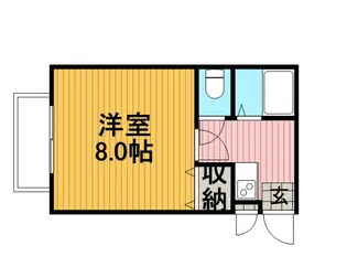 アムールHASHIMOTOⅠ【3階】の間取り