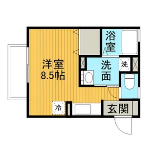 アレーナスM【105号室】の間取り