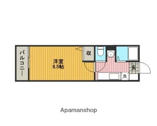 ビッグフィールド【205号室】の間取り