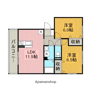ラークヒルズC【3階】の間取り