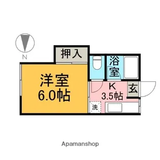 神奈川県大和市中央林間3丁目【アパート】の間取り