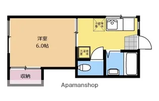 サンテラス【201号室】の間取り