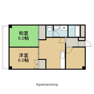浅沼マンション【2階】の間取り