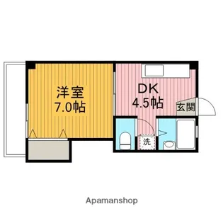 京浜都市ビル【3階】の間取り