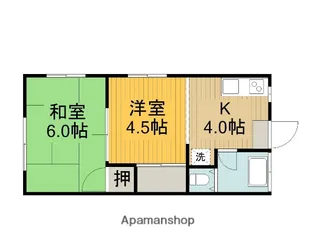 コーポ浅科(あさしな)【1階】の間取り