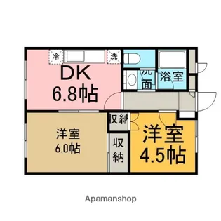 ソフィアつきみ野【2階】の間取り