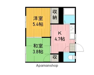 米波ハイツ【2階】の間取り