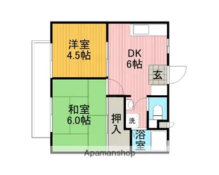 サンシティハラ【202号室】の間取り