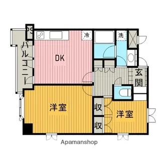 東邦ビル北里【4階】の間取り