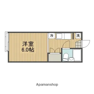 神奈川県相模原市南区鵜野森3丁目【アパート】の間取り