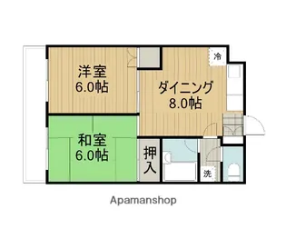 メゾンドブラン【3階】の間取り