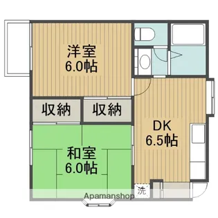 グランデュール山口【2階】の間取り