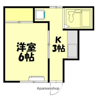 ハイツ岸【1階】の間取り