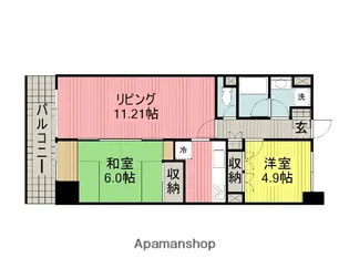 ヴィラベルヴュー【2階】の間取り