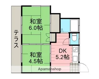 コスモパルⅡ【1階】の間取り