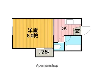 エルフォルグ北里【2階】の間取り