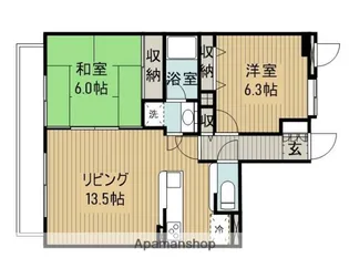 セレナハイム相武台【1F号室】の間取り