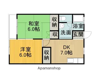 ドエルエイト【202号室】の間取り