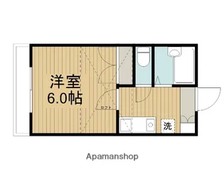 ハーモニーハウス【F号室】の間取り