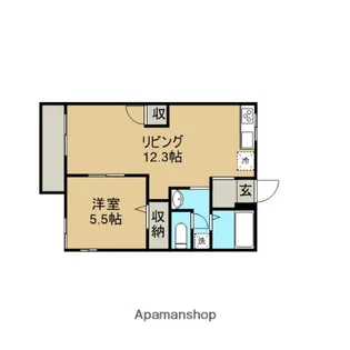 カルミア相模原【1階】の間取り