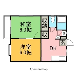 第2美咲コーポ【2階】の間取り