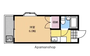 ハイキャッスル【406号室】の間取り