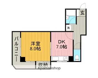 ハイツホンダ【2階】の間取り