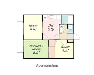 サンビレッジ文京E【1階】の間取り