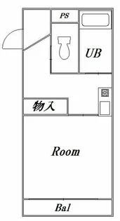 メゾンカワイ【405号室号室】の間取り