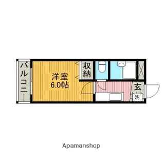 アコックビル【4階】の間取り