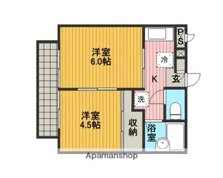 コーワハイツ【201号室】の間取り