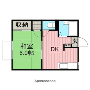 神奈川県相模原市南区若松5丁目【アパート】の間取り