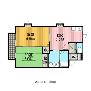 フ・ミール【1階】の間取り