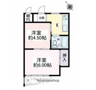 メゾンK【2階】の間取り