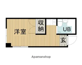 カメヤハイツ【1階】の間取り