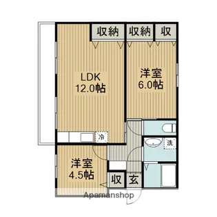新原町田グリーンハイツA3【202号室】の間取り