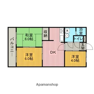 プレジオ小山Ⅱ【3階】の間取り