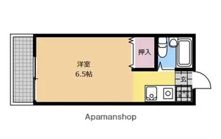クレア【106号室】の間取り