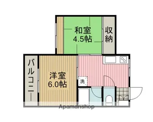 小宮コーポ【2階】の間取り