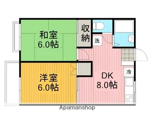 グランデュール緑ヶ丘【1階】の間取り