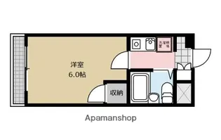 セルビス南台【202号室】の間取り