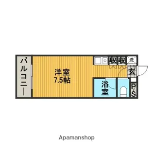 めぞん陶山【105号室】の間取り