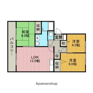 エーデルハイム相模が丘A【1階】の間取り
